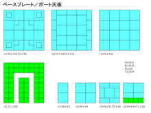 図３　ベース、支柱図面